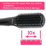 KREA Hair Straightener Brush (3D MCH Tourmaline Technology) Straightens Hair In 4 Mins