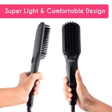 KREA Hair Straightener Brush (3D MCH Tourmaline Technology) Straightens Hair In 4 Mins